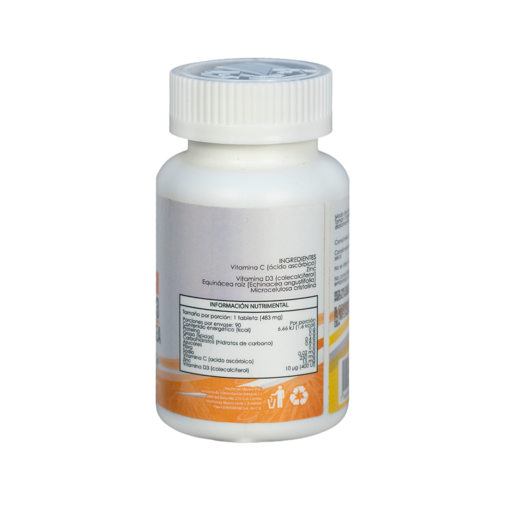 ZINC VITAMINA C, D3 Y EQUINACEA