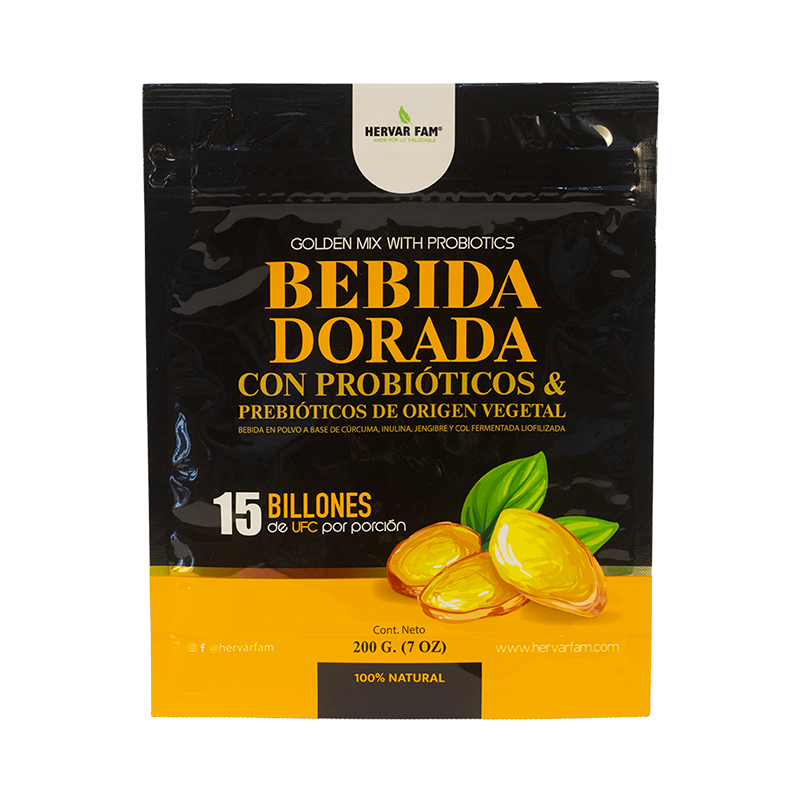 BEBIDA DORADA CON PROBIOTICOS