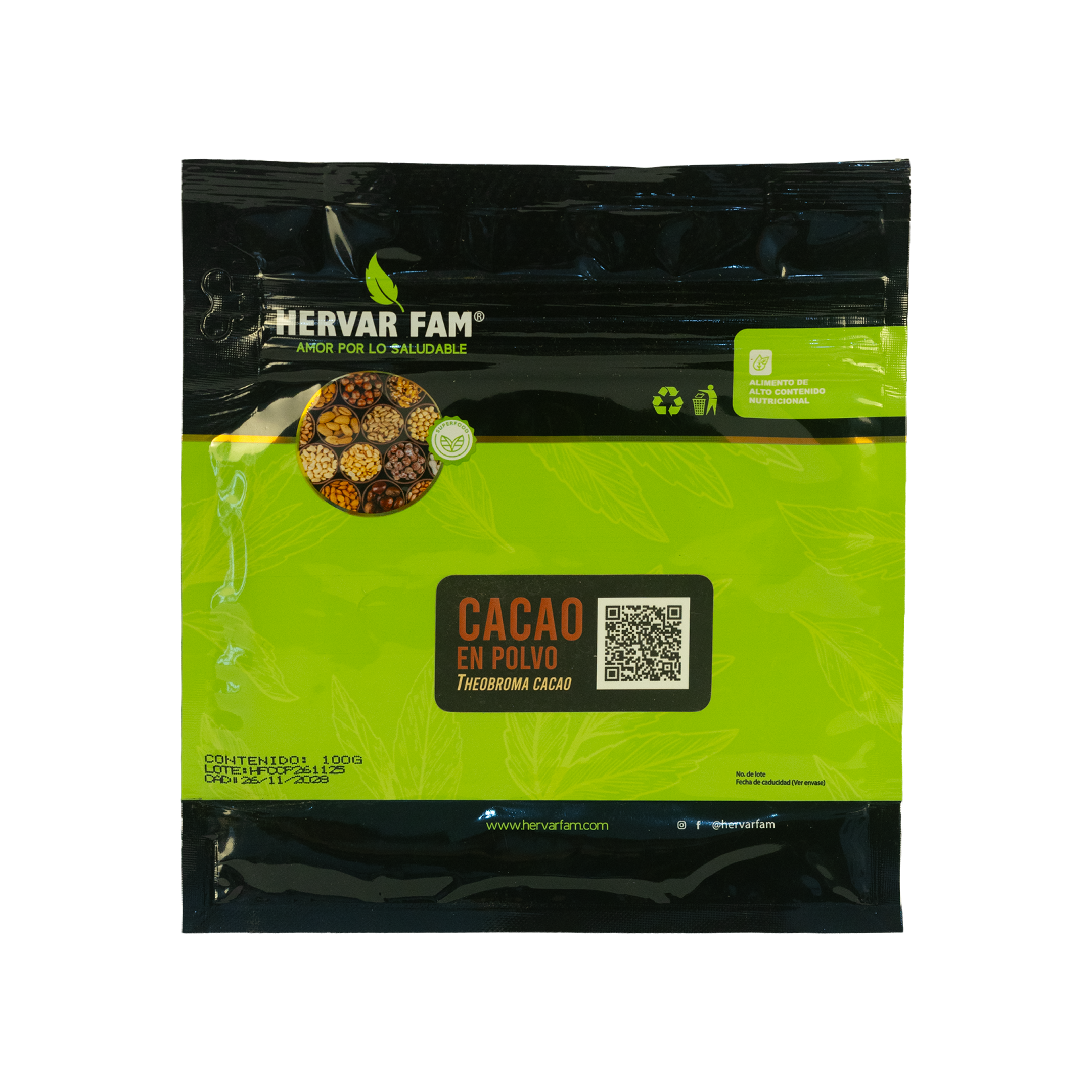 CACAO (Theobroma cacao) POLVO 100 g