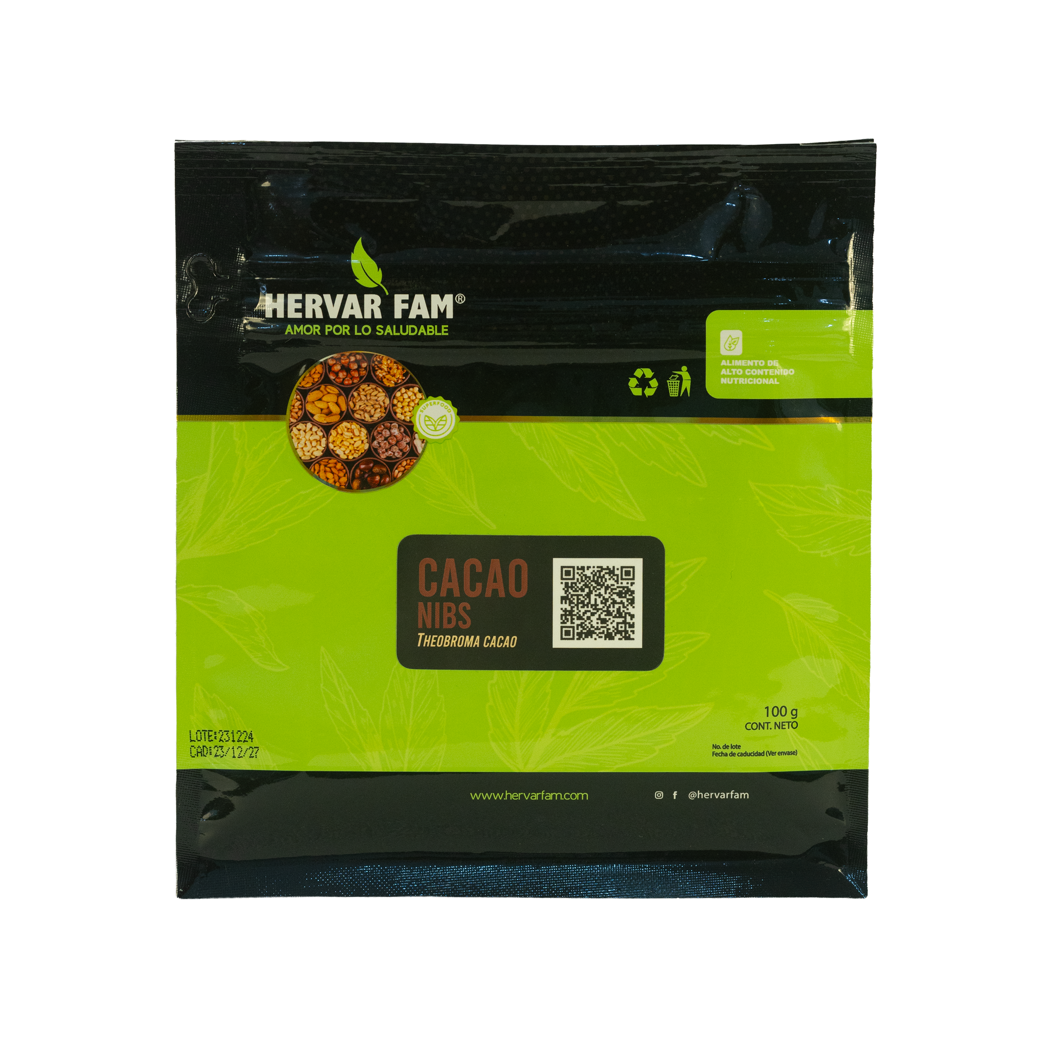 CACAO (Theobroma cacao) NIBS