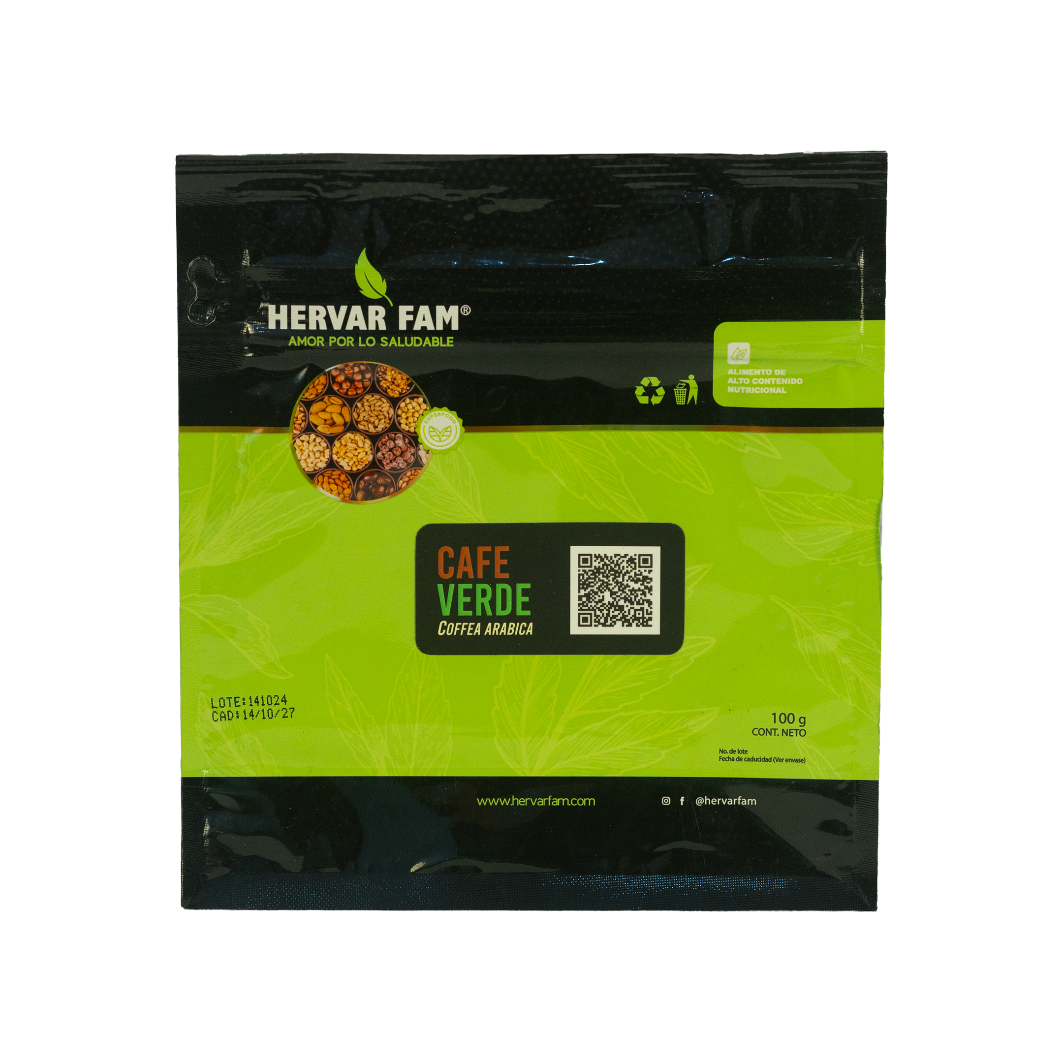 CAFÉ VERDE (Coffea arabica) 100g