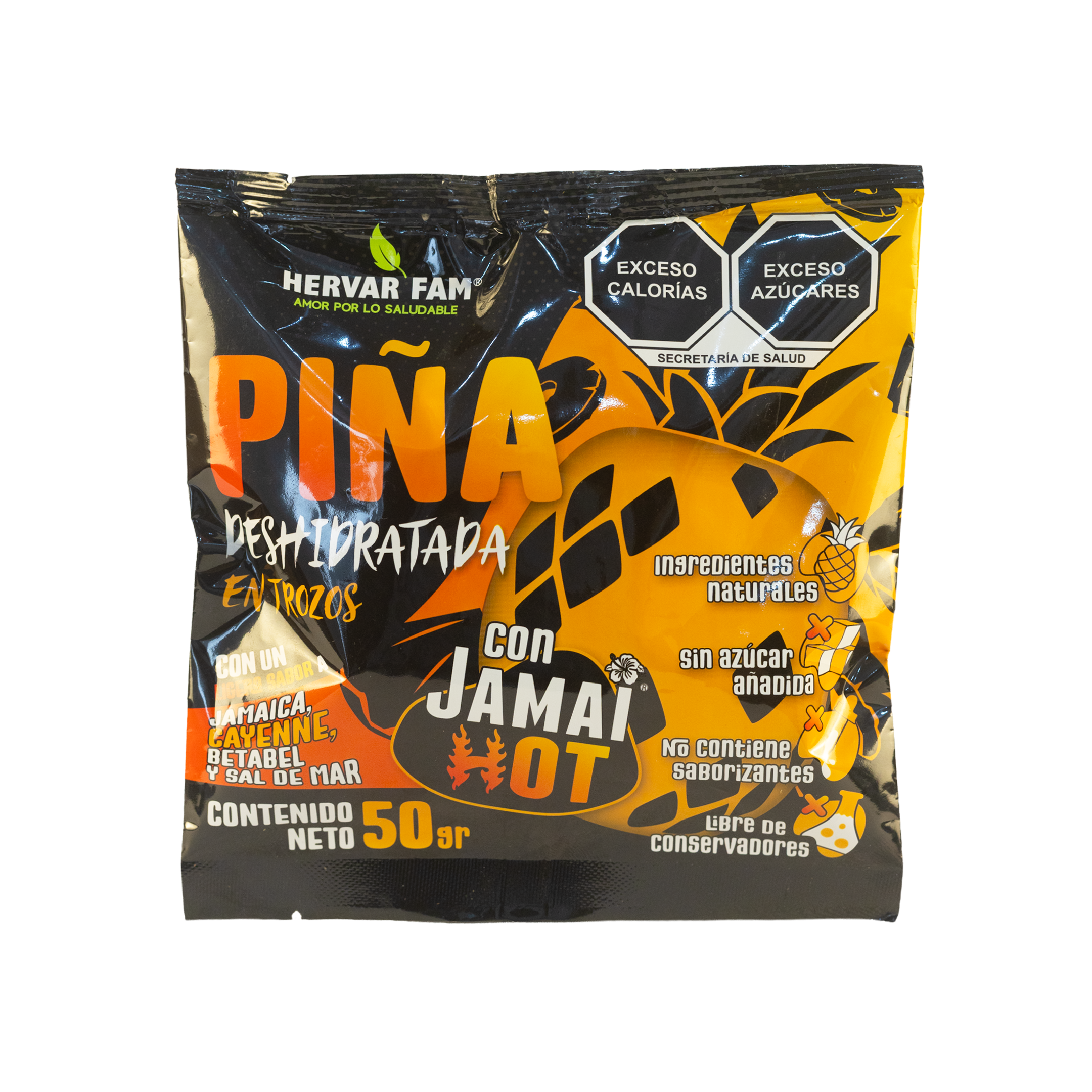 PIÑA DESHIDRATADA CON JAMAI HOT